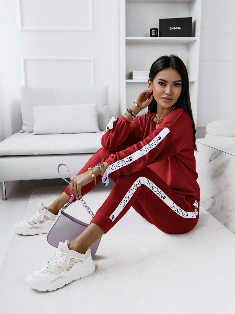 Welurowy komplet bluza+spodnie WALIA...