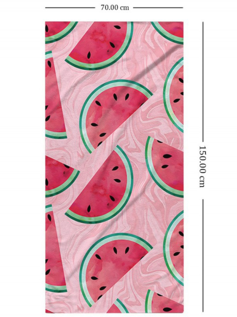 Stylowy plażowy ręcznik w arbuzy -...