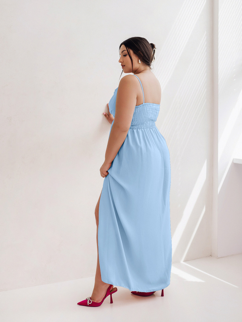 Maxi sukienka z rozcięciem PLUS SIZE...