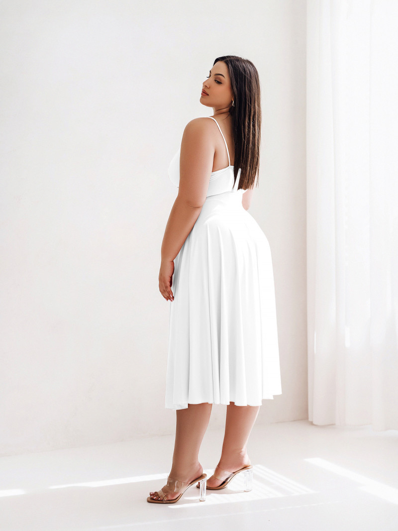 Sukienka midi PLUS SIZE na...