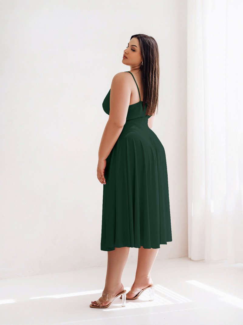 Sukienka midi PLUS SIZE na...