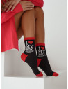 Skarpetki damskie I LOVE MY BOYFRIEND - czarne