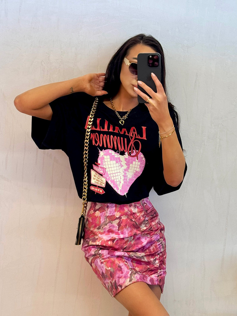 Dopasowana spódnica mini w print NAJLA - wzór 1