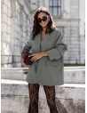 Stylowa marynarka oversize NEMERIA - szara