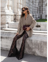 Stylowa marynarka oversize NEMERIA - mocha mousse