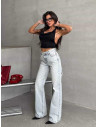 Proste jeansy z dziurami z tyłu RONAN - jeans