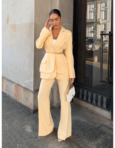 Eleganckie spodnie z kantem z wiskozy DONY - mango